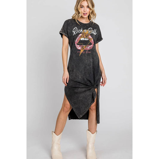 Shirt Kleid "Rock'n Roll never dies"