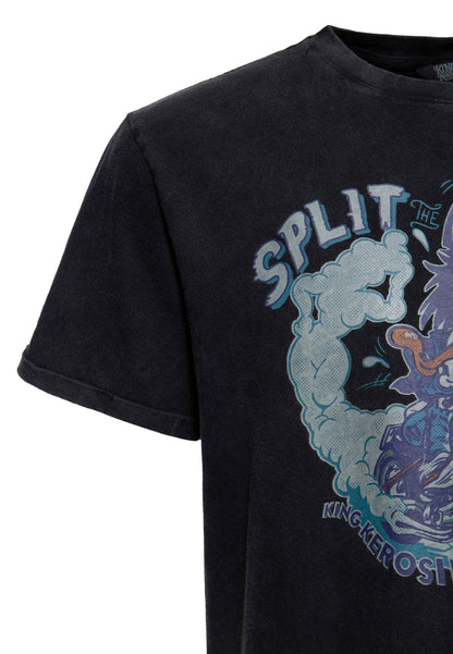 T-Shirt «Split The Road» Schwarz