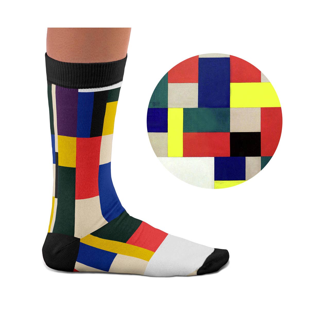 Socken mit Motiv von Theo van Doesburgs Gemälde