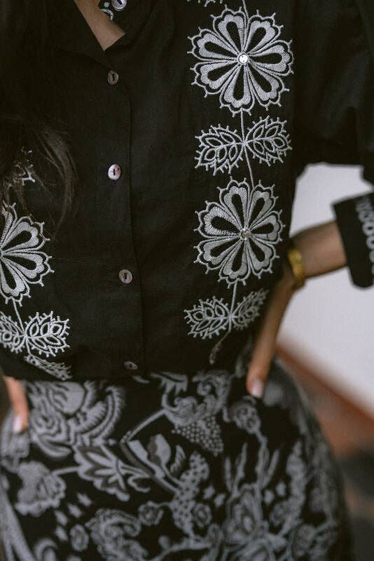 Piti Cuiti Bluse schwarz