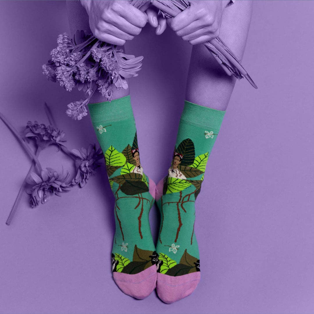Frida Selbstporträt Socken: L: 41-46 UK (7½-11½) UNS (8-12)