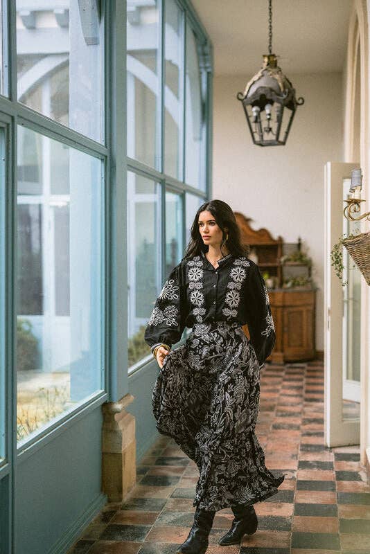 Piti Cuiti Bluse schwarz