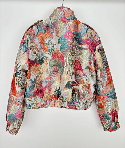 Jacquard Jacke Paradies Rose