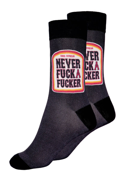 King Kerosin Socken «Never Fuck a Fucker»