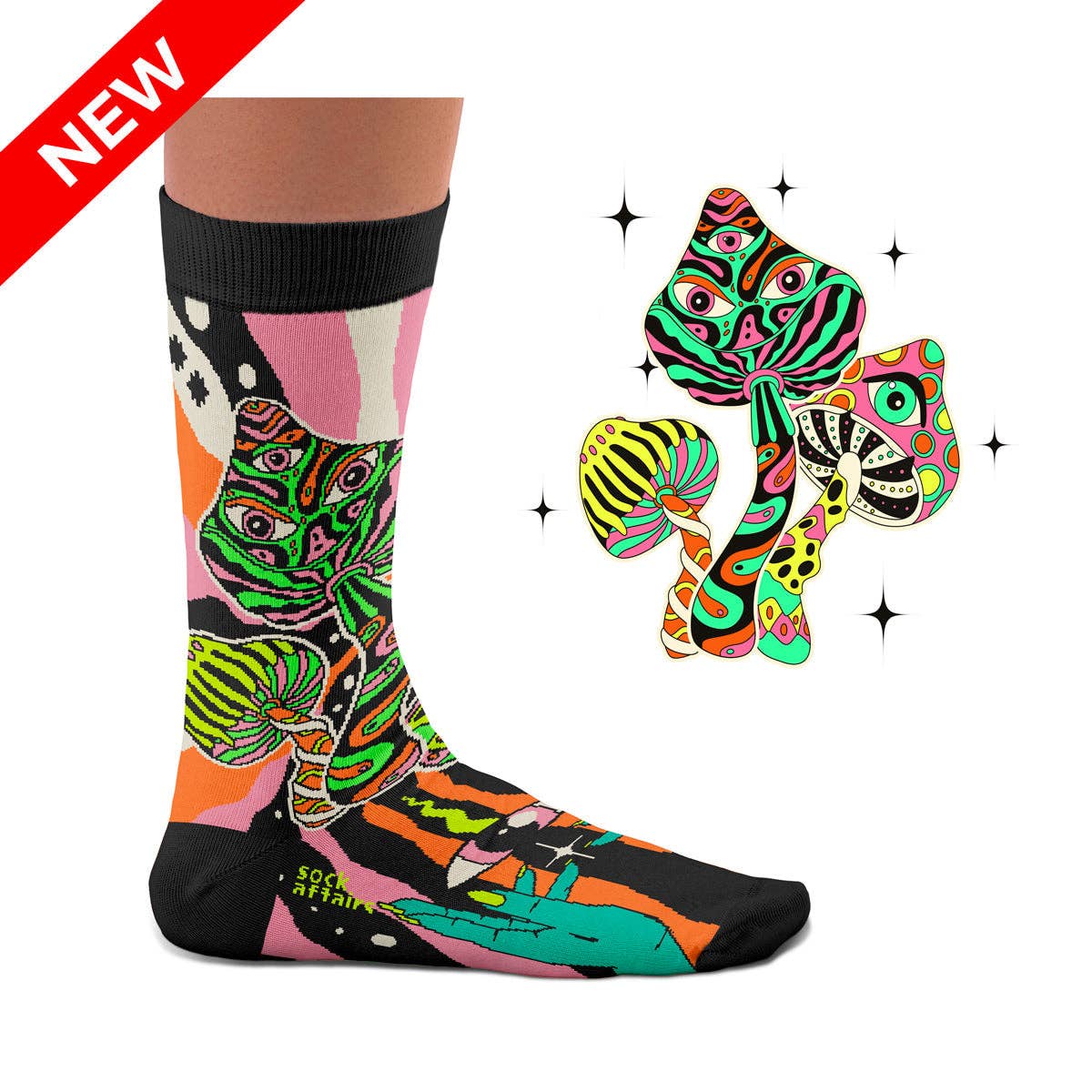 Pilz-Socken