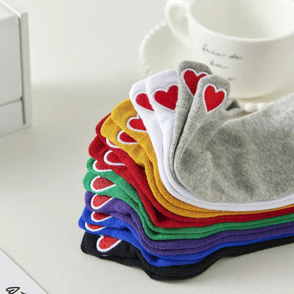 Damen-Socken Languette Coup de Coeur I 35-41: Blanc / 35-41