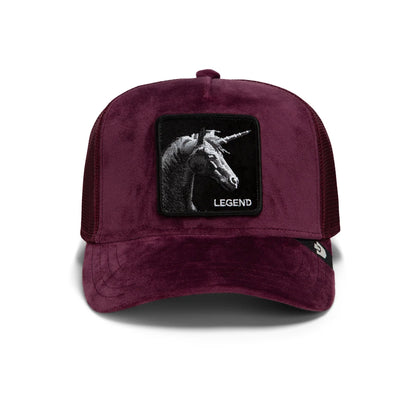 Goorin Cap Velour Legend burgundy
