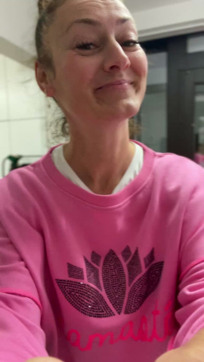 Roundneck Double Namasté Strass – flashrose