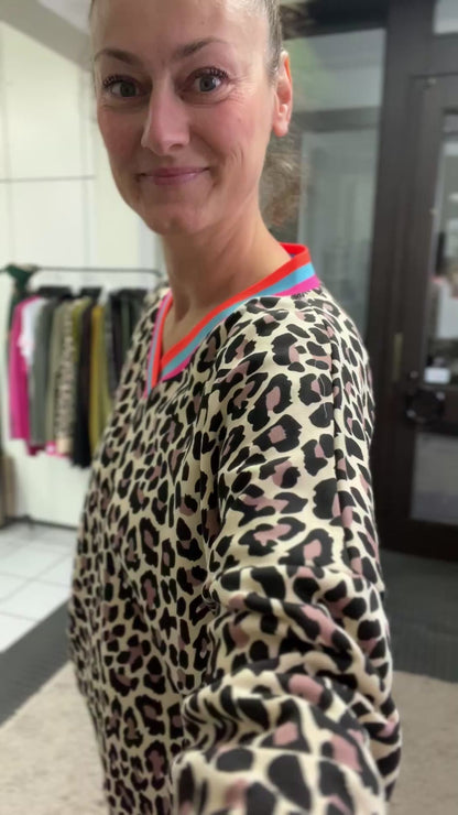 Zwillingsherz Leo Allover Neon