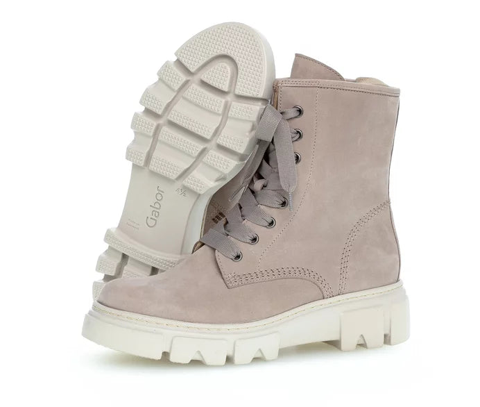 Gabor Biker / Combat Boot leinen dust The Schuh Effekt