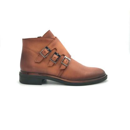 The Schuh Effekt Stiefeletten Cognac Business Casual "Snaesh"