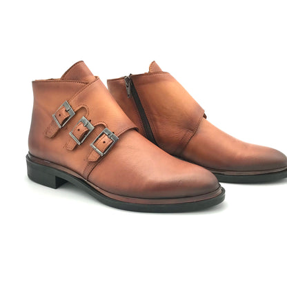 The Schuh Effekt Stiefeletten Cognac Business Casual "Snaesh"