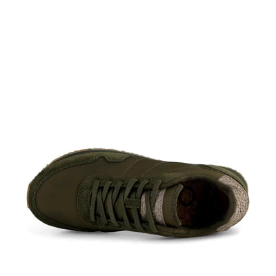 Woden Sneakers Nora III Leather - Dark Olive