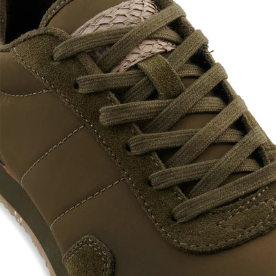 Woden Sneakers Nora III Leather - Dark Olive