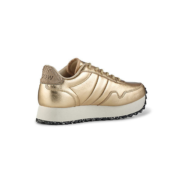 Woden Nora III Damen Sneaker Plateau Gold