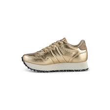 Woden Nora III Damen Sneaker Plateau Gold