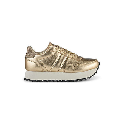 Woden Nora III Damen Sneaker Plateau Gold