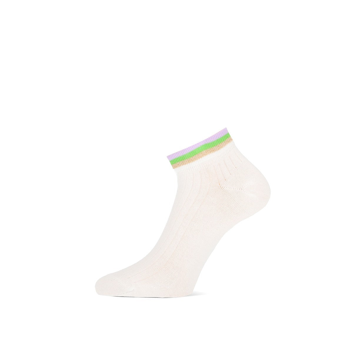 MarcMarcs Damen Sneaker Socks Felice White Colorfull