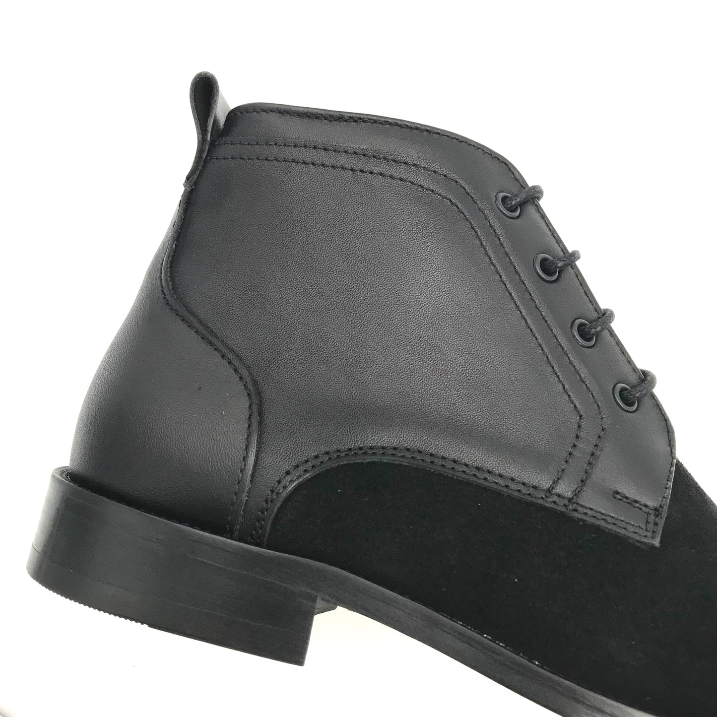 Herren Stiefeletten Elegant Leder - Schwarz