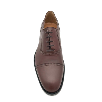 Herren Business Schuhe Elegant Dunkelbraun