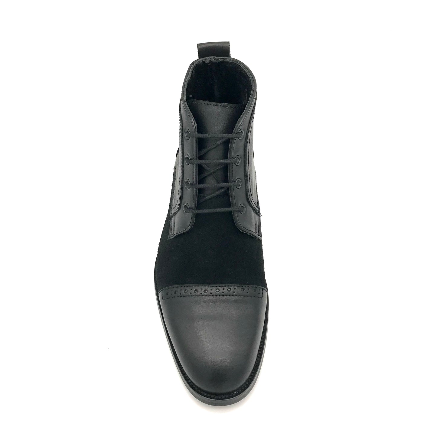 Herren Stiefeletten Elegant Leder - Schwarz